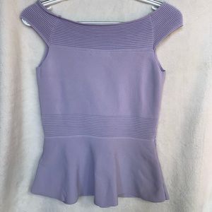 EVA MENDES off the shoulder peplum top